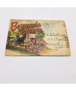 Greetings from Bermuda Islands Vintage USED 1952 POSTCARD Souvenir Folder - $32.31 CAD