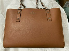 Kate Spade Andee Brown Leather Chain Shoulder Tote WKRU7113 Gingerbread $428 - £118.32 GBP