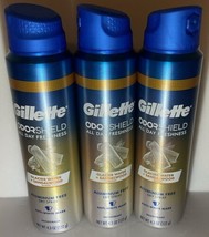 3x Gillette Odor Shield Deodorant Glacier Water+Sandalwood Dry Spray 4.3 oz - £21.90 GBP