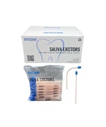 BRITEDENT Saliva Ejectors Clear Body With Blue Tips 1000/Bx BSI-9001-10 - £44.19 GBP