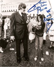 Caroline Munro. In person 8 x10 Signed photo with but not signed by Richard Kiel - £15.68 GBP