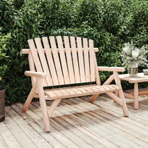 2-Seater Garden Bench 119x85x98 cm Solid Wood Spruce - £93.61 GBP