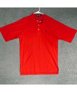 Ralph Lauren POLO GOLF Shirt Adult Medium Red Small Pony Preppy Rugby Me... - £15.64 GBP
