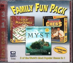 Family Fun Pack (2PC-CDs, 2001) for Windows 95/98 - New Sealed Jewel Case - £4.46 GBP