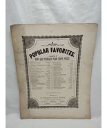 Popular Favorites S. Brainards Sons First Kiss Waltz Sheet Music - €7,43 EUR