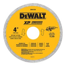 DEWALT DW4729 4-Inch Continuous Rim Diamond Saw Blade with 7/8-Inch Arbo... - $47.99
