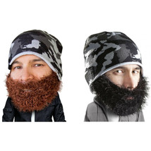 Beard Head Bushy Maverick Bearded Face Mask &amp; Hat (2 Colors) - £19.65 GBP