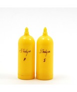 Vintage Yellow Skelgas Propane Salt and Pepper Shakers - £7.46 GBP
