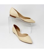 Marc Fisher Womens Cream Straw Textile Slip on Flat, Size 7.5 - $514.32 MXN