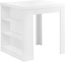 Monarch Specialties I 32&quot;X 36&quot; / White Counter Height Dining Table, - £190.23 GBP