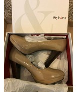 Style &amp; Co. Women&#39;s Ursula Platform Pumps Clay Size 10M New in Box - $19.79
