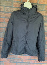 Banana Republic Jacket Medium Black Lightweight Warm Full Zip Pockets Hi... - $22.80