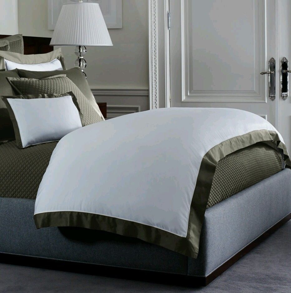 RALPH LAUREN  LANGDON WYATT 9pc F/QUEEN DUVET SET TWEED GREEN WHITE NIP - £682.12 GBP