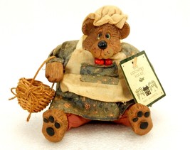 &quot;Mrs. Allspice&quot; Sitting Bear Plush Figurine, Russ Berrie &quot;The Country Fo... - £7.66 GBP