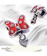 PANDORA DISNEY PARKS Red MINNIE Bow Silver/Enamel Charm 796333EN09  US S... - $64.86 CAD