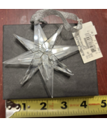 Bloomingdale&#39;s clear STAR ornament Christmas NEW NWT - $34.53
