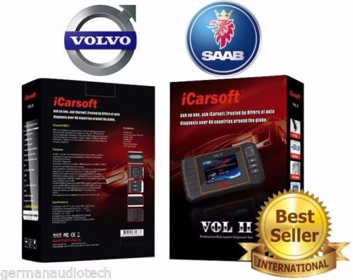 VOLVO SAAB OBD2 DIAGNOSTIC SCANNER TOOL ERASE FAULT CODES #1 BEST iCARSO... - $199.95