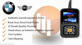 Bmw Mini I Carsoft i910-II OBD2 Diagnostic Scanner Tool Reader Reset Erase Codes - £119.84 GBP