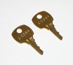 2 - C256A AMI Rowe Jukebox Brass Replacement Cabinet Keys fit CompX Nati... - £8.64 GBP