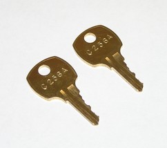 2 - C256A AMI Rowe Jukebox Brass Replacement Cabinet Keys fit CompX Nati... - $10.99