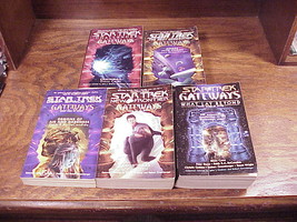 Lot of 5 Star Trek Gateway Series Paperbacks Books, no. 2, 3, 4, 6, and 7, PB - £7.88 GBP