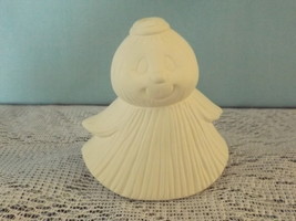 D1 - Small Pumpkin Angel Ceramic Bisque Ready to Paint, You Paint* - $2.00