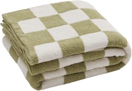 Throw Blankets By Yiruio, Checkerboard Grid Chessboard Gingham Warmer, 51&quot;X63&quot;). - £44.60 GBP