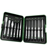 12-Piece Alloy Steel Punch Set, Mirror Finish, Includes Flat, And Cape P... - $44.96