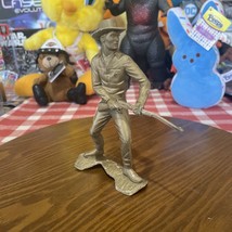 Vintage Louis Marx &amp; Co Plastic Cowboy/ Riffle Man Figure Toy 5-3/4&quot; Tall - £5.07 GBP