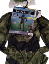 Halo Master Chief Boys 2 Piece Costume Large 10 to 12 Halloween Cosplay ... - £13.73 GBP