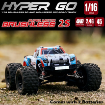 RC Monster Truck High Speed 4WD Off Road Basher Car Metal Gear Brushless... - $159.99