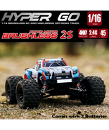 RC Monster Truck High Speed 4WD Off Road Basher Car Metal Gear Brushless... - $159.99