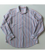 Robert Graham Men&#39;s Multi Stripe Print Shirt size L MSRP $198 - £47.17 GBP