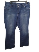 Lany Bryant Jeans 22 Womens Slim Bootcut High Rise Dark Wash Genius Fit Blue Cas - £24.19 GBP