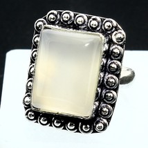 Bague carrée lisse en onyx naturel fait main, cadeau pour bijoux taille 7 - £7.47 GBP