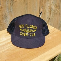 Vintage USS FLORIDA SSBN-728 Navy Snapback Hat Northstar - £29.81 GBP