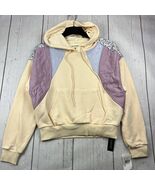 BlankNYC Medium Good Lookin Patchwork Hoodie Sweatshirt Jacket New Women - $548.16 MXN
