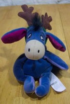 Disney Store Winnie The Pooh Eeyore Reindeer Stuffed Animal Toy Christmas - £11.63 GBP