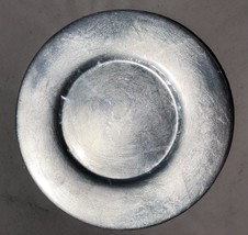 Pier 1 Silver Metallic Leaf 13&quot; Heavy Ceramic Charger Plates NWT New Lot 3 - £76.12 GBP