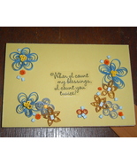 Handcrafted Paper Quill Plaque with Stand-New- When I count my blessings - £15.93 GBP