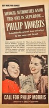 WWII-1944 Vintage Print Ad-Philip Morris Cigarettes-Buy more war bonds-M... - €8,55 EUR