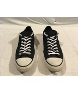 ADULT CONVERSE ALL STAR CANVAS BLACK GRAY STRIPED MEN&#39;S 9 WOMEN&#39;S sz11 S... - $45.28 CAD