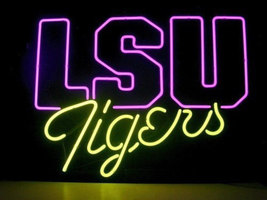 Brand New LSU Tigers Sports Beer Bar Neon Pub Light Sign 18&quot;x 16&quot; [High Quality] - £109.48 GBP