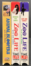 Lot of 3 : Jack Hanna VHS, Time Life Video, Animal Bloopers plus 2 Zoo Life - £12.58 GBP