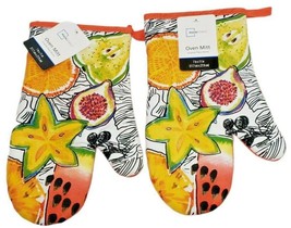 Mainstays Oven Mitt 7&quot; X 11&quot; Fruit MS00 040 212-16 NEW!  Lot of 2 - £11.03 GBP