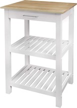 Sunrise American Kitchen Island By American Trails, Natural, White Base (New). - £108.31 GBP