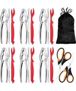 21-Pieces Seafood Tools Set Includes 6 Sharp Crab Crackers, 6 Lobster Sh... - $45.56 CAD