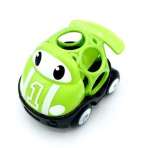 Oball Go Gripper Vehicle, Race Car Green White #1 Kits II 3.5”Lx2.5”Wx3”H - £2.79 GBP