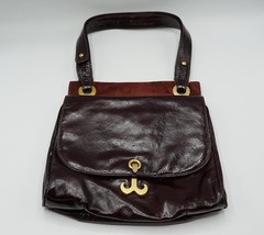 Salvatore Ferragamo Leather Handbag Tote Bag Brown - £131.88 GBP