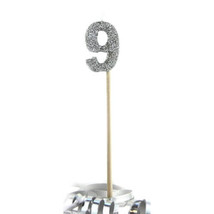 Alpen Glitter Long Stick Candle (Silver) - 9 - $29.44